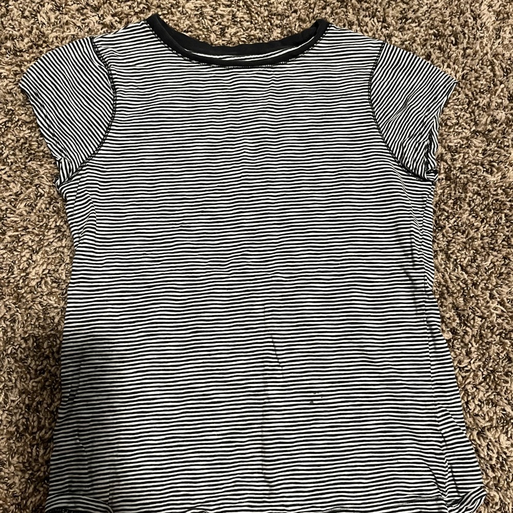 Black and White Striped T-Shirt